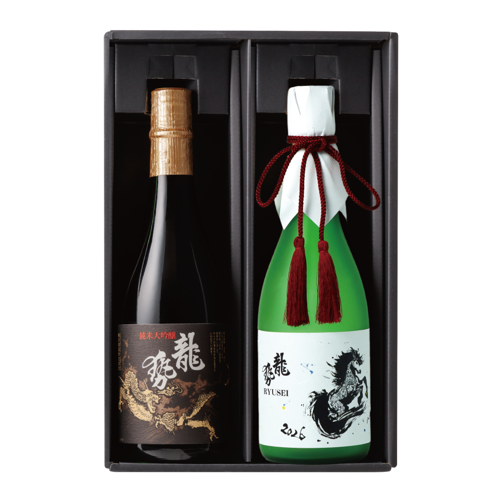 干支ラベル・龍勢 黒ラベル ギフトセット – 藤井酒造