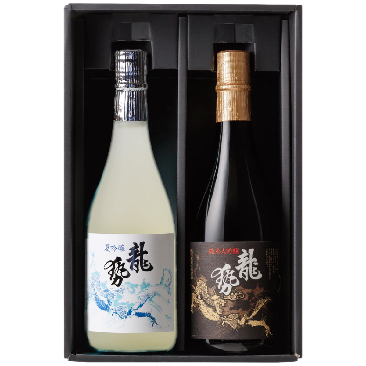 ＜龍勢 黒ラベル・龍勢 夏吟醸＞ 720ml 2本セット