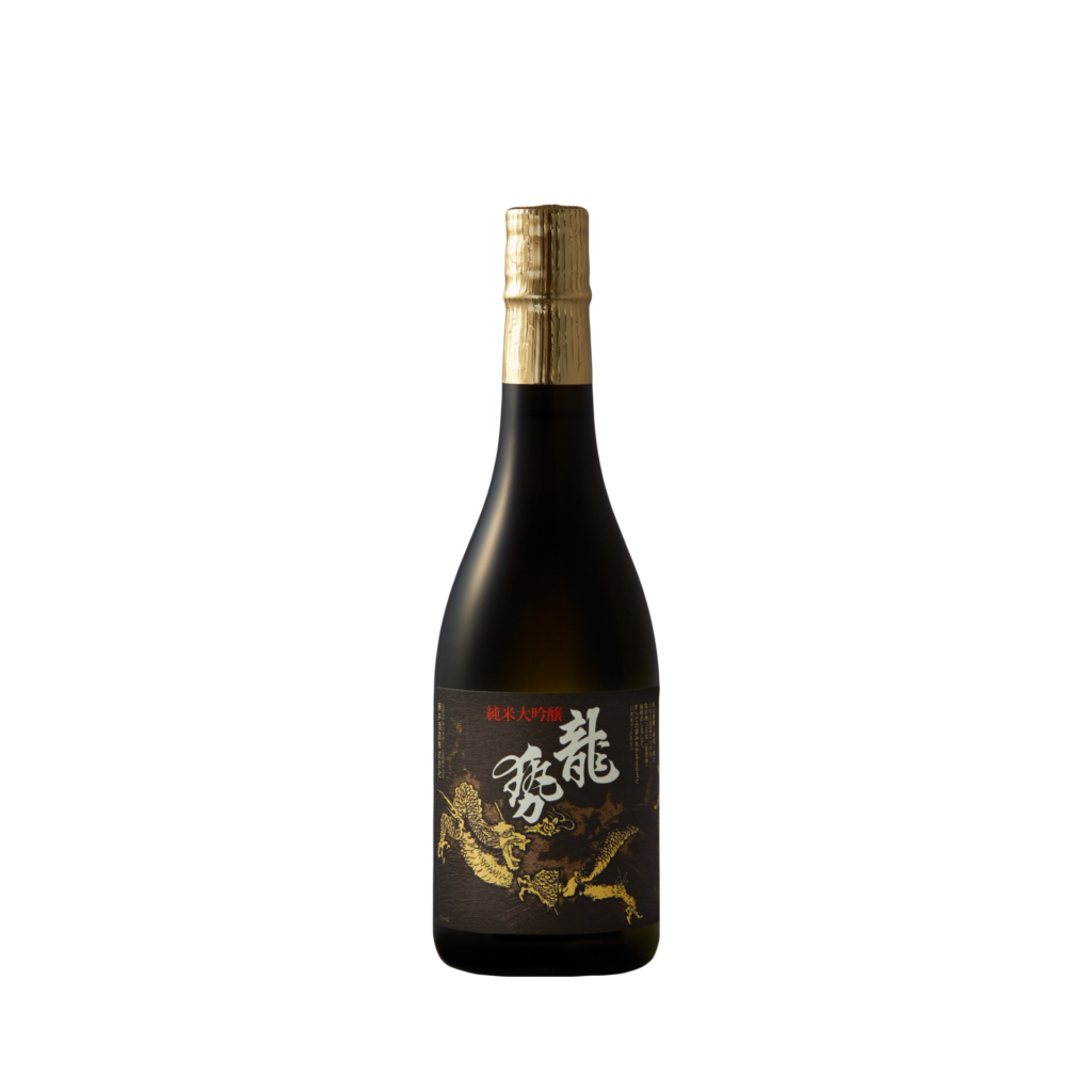 龍勢 黒ラベル 純米大吟醸 720mlのボトル画像